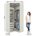 Ver imagem 3 de Quarto Modulado Completo Henn Seletto 5 Peças Areia-jequitiba