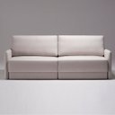 Ver imagem 3 de Sofá Retrátil Reclinável 3 Lugares 180 Cm Braço Fino Mola D28 Madrid Linho Off White - NS