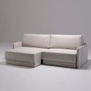 Ver imagem 2 de Sofá Retrátil Reclinável 3 Lugares 180 Cm Braço Fino Mola D28 Madrid Linho Off White - NS