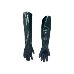 Luva Pvc Palma Áspera Verde com Forro Handschuhe Ca 1170 36cm - 5