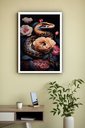 Ver imagem 2 de Quadro Decorativo Cobra com Flores - 70x50cm:moldura Branca