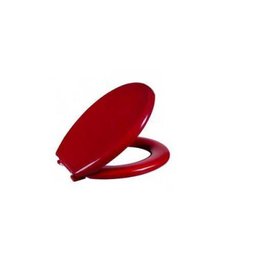 Assento Sanitário Almofadado Banheiro Oval Vermelho Astra - 2