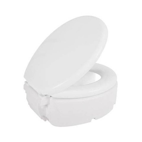Assento Sanitário Elevado Almofadado 18cm Com Tampa E Astra