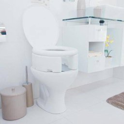 Assento Sanitário Elevado Almofadado 18cm Com Tampa E Astra - 2