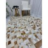 Tapete Couro - Bege Malhado (Tom Claro) - MODULO 5x5 Guapo Tapetes 1,00 x 1,50 - 1