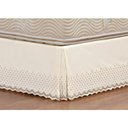 Ver imagem 1 de Saia Box para Cama de Casal Queen Probox de Laise Tecido Misto - Palha
