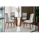 Ver imagem 1 de Kit 2 Cadeiras de Jantar Paris Linho Bege - IDEAL MOVEIS