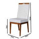 Ver imagem 3 de Kit 2 Cadeiras de Jantar Paris Linho Bege - IDEAL MOVEIS