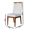 Kit 2 Cadeiras de Jantar Paris Linho Bege - IDEAL MOVEIS - 3