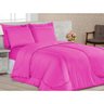 Kit Edredom Dupla Face Queen Confortable + Jogo de Lençol - 06 Peças - Pink - 4