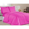Kit Edredom Dupla Face Queen Confortable + Jogo de Lençol - 06 Peças - Pink - 1
