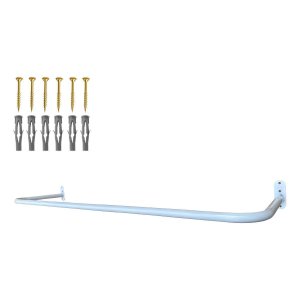 Arara P/ Roupas 1 Metro Aço Reforçado Moderno Cabideiro Suporte Alta Resistência Durabilidade