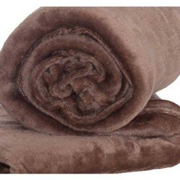 Cobertor Casal Queen Manta de Microfilha (Toque Aveludado) - Tabaco - 2