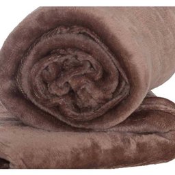 Cobertor Casal Queen Manta de Microfilha (Toque Aveludado) - Tabaco - 4