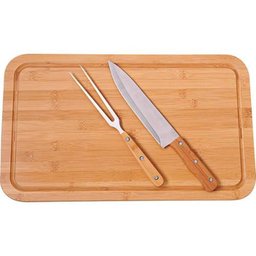 Conjunto Para Churrasco com Tábua Retangular Bamboo - 1
