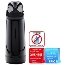 Garrafa Termica Pressao Magic Pump 1,8 L Preta Termolar - 2