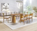 Ver imagem 1 de Sala de Jantar Moderna com 6 Cadeiras 1,80x0,90m - Brindisi - Art Salas