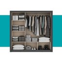Ver imagem 7 de Guarda-roupa Casal 3 Portas Doha Carraro Ripado