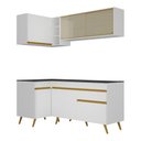 Ver imagem 7 de Cozinha Compacta de Canto Veneza GW Multimóveis MP2056 com Armário e Balcão Branca