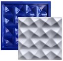 Ver imagem 1 de Forma 3D Gesso e Cimento ABS 1mm - Sahara 29x29 cm