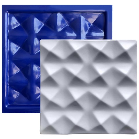 Forma 3D Gesso e Cimento ABS 1mm - Sahara 29x29 cm