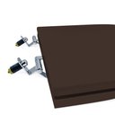 Ver imagem 4 de Assento Sanitário Poliéster para Louça Piano (deca) Super Luxo Cromado (reb. Oculto) Marrom Fosco