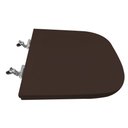 Ver imagem 3 de Assento Sanitário Poliéster para Louça Piano (deca) Super Luxo Cromado (reb. Oculto) Marrom Fosco