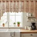 Ver imagem 3 de Cortina Renda Bando Cascata 3m x 1m Alt Desert Bule Lisa