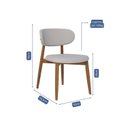 Ver imagem 2 de Conjunto 2 Cadeiras para Sala de Jantar Mariana