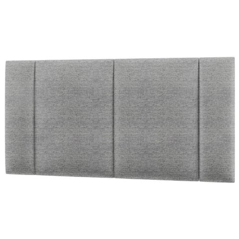 Cabeceira Estofada Iluminação Led Glow Cama Box Casal 140cm Linho Cinza