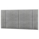 Ver imagem 1 de Cabeceira Estofada Iluminação Led Glow Cama Box Casal 140cm Linho Cinza