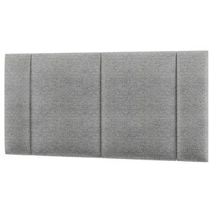 Cabeceira Estofada Iluminação Led Glow Cama Box Casal 140cm Linho Cinza