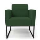 Ver imagem 3 de Kit 2 Poltronas Base Industrial Preto Marisa Veludo Verde D03 - D'Rossi