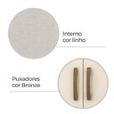 Ver imagem 5 de Guarda Roupa Casal 6 Portas 2 Gavetas Coimbra 140cm Rp1620 Cor Marrom - Fellicci Móveis