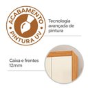 Ver imagem 4 de Guarda Roupa Casal 6 Portas 2 Gavetas Coimbra 140cm Rp1620 Cor Marrom - Fellicci Móveis
