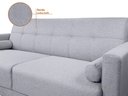 Ver imagem 3 de Sofá Living Fixo 1,60m Chicago Linho Soft - Netsofas - Prata