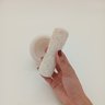 Pilão com Mortar Marmore 10x8x8cm Creme Socador de Alho - 6