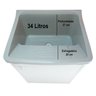 Tanque de Lavanderia 34L com Balcão MDF Entregue Montado Cor: Tanque Cinza - 3