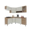 Cozinha Modulada Completa Fidelitá Paris 6 Peças 340cm 12 Portas 3 Gavetas com Tampo - 3