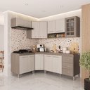 Ver imagem 1 de Armário de Cozinha Modulada Completa Fidelitá Paris 6 Peças 340cm 12 Portas 3 Gavetas com Tampo