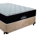 Ver imagem 3 de Cama Box Casal Suede + Colchão Airtech Molas Ensacadas Antares Ortobom 138x188x67 Cor:bege