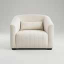 Ver imagem 5 de Conjunto Sofá 02 Lugares Living Ísis e Duas Poltronas Tecido Acquablock Pet Friendly Cru 1,90m