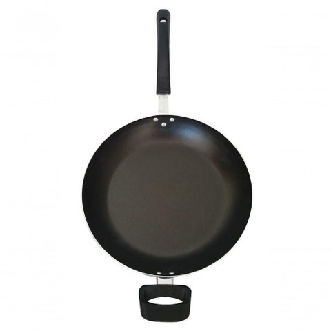 Panela Wok Antiaderente Grande com Tampa 30cm Azul Extang