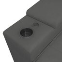 Ver imagem 5 de Sofá Retratil Reclinavel 3 Lugares 2,30m Porta Copo Usb Sala Cor:cinza