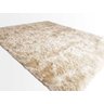 Tapete Saturs Shaggy Pelo Alto Pérola Nude - 50 x 100cm Tapete para Sala e Quarto - 1