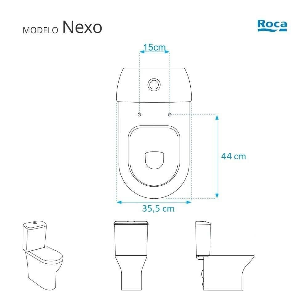 Assento Sanitário Poliester Nexo Decorado Golfinho e Conchas para Vaso Roca - 2