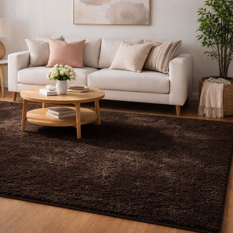 Tapete Sala Milano Soft Castor com Antiderrapante:2.00 x 2.50