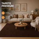 Ver imagem 2 de Tapete Sala Milano Soft Castor com Antiderrapante:2.00 x 2.50
