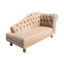 Ver imagem 2 de Sofá Chesterfield Elisabeth Divã 1,60m- Suede Nude / decoração, sala, consultório, psicólogo