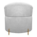 Ver imagem 5 de Cadeira Decorativa Orgânica Grecia com Pés em Metal Bouclê Cinza Sofa Store